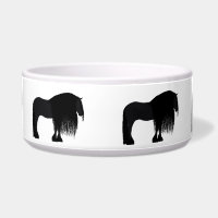 Modern Friesian Horse Illustration