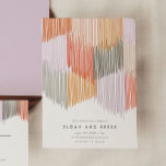 Modern Fringe Wedding Invitation<br><div class="desc">This modern fringe design gives a playful nod to fiesta or the chicest soirée of them all! The colours are vibrant,  playful,  and inviting with the right amount of sophistication. Customise the colour on the backside in the Customise Further option.</div>