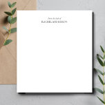 Modern From the Desk of Notepad<br><div class="desc">An elegant 'From the desk of' notepad which can be personalised with the inclusion of a name. The design is modern,  elegant and minimalist,  ideal for use at your home or work office.</div>