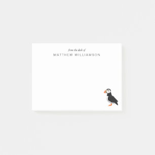 Modern From The Desk of Puffin Bird  Post-it Notes