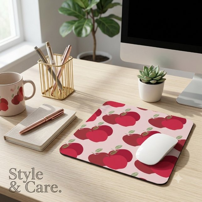 Modern Fruit-Inspired Apple Mouse Pad (Modern Fruit-Inspired Apple Mouse Pad)
