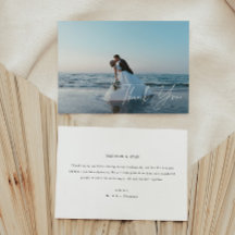 Modern Full Photo Script Lettering Wedding