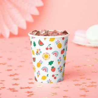 Modern Fun and Colourful Graphic  Paper Cups