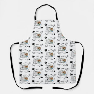 Modern Fun Birthday Grandson Typography Photo Apron