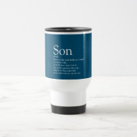 Modern Fun Blue Cool Best Ever Son Quote