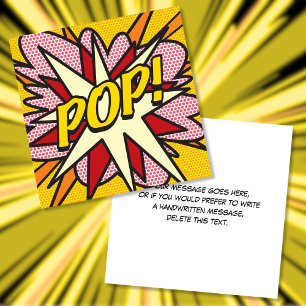 Modern Fun Colourful Comic Book POP Invitation