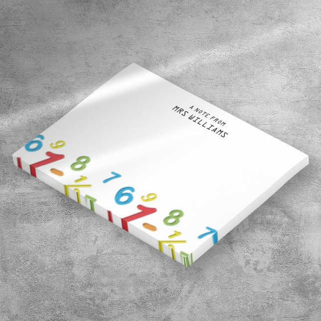 Modern Fun Colourful Numbers Math Post-it Notes (Modern Fun Colorful Numbers Math Post-it Notes)