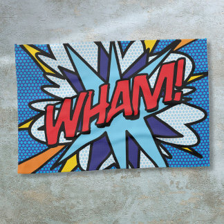 Modern Fun Comic Book Pop Art WHAM Tea Towel