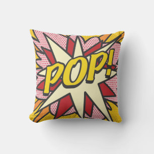Modern Fun Cool POP Comic Book Trendy Cushion