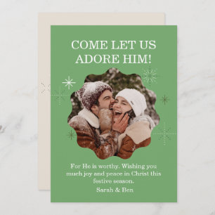 Modern Fun Festive Faith Photo Seasons Greetings Holiday Card