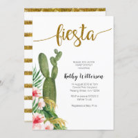 Modern Fun Let's Fiesta Baby Shower Greenery