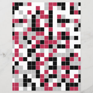 Modern Fun Magenta Geometric Scrapbook Paper