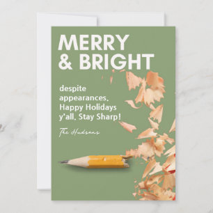 Modern Fun Merry & Bright Pencil Sharp Holiday