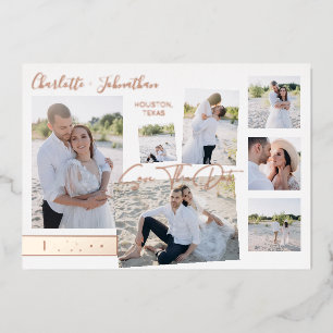 Modern Fun Multi Photo Save the Date Bar