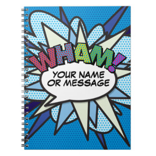 Modern Fun Personalised Speech Bubble Retro Notebook