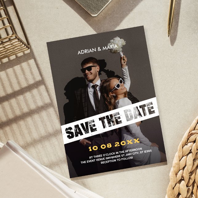 Modern fun photo wedding save the date (Creator Uploaded)