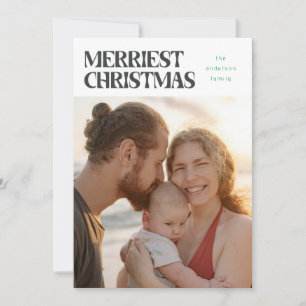 MODERN FUN TYPE PHOTOCARD HOLIDAY CARD