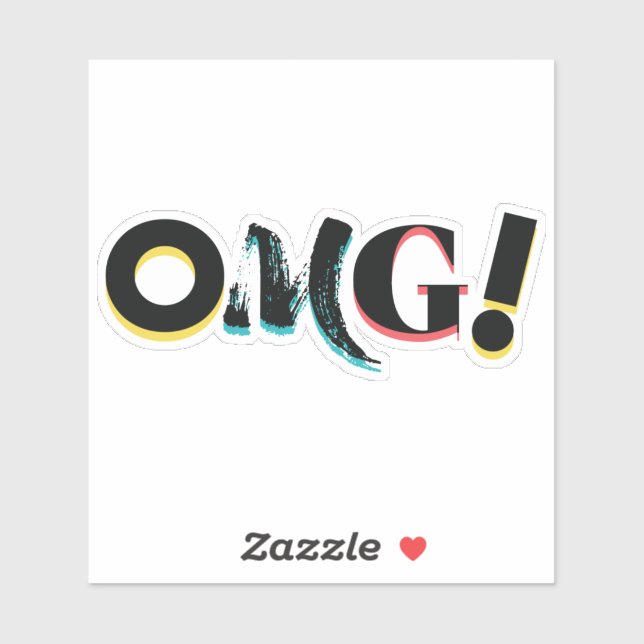 Modern, fun, vibrant, bold, trendy design of OMG! (Sheet)