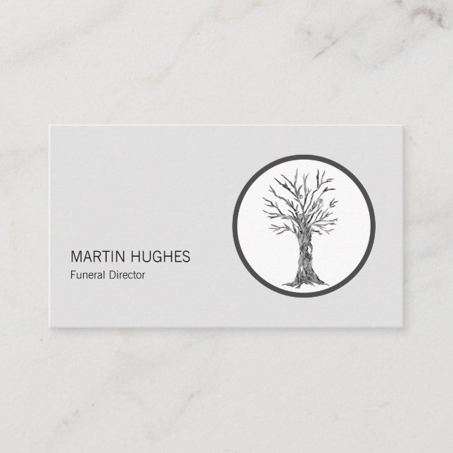 Modern Funeral Director Business Card (Front)