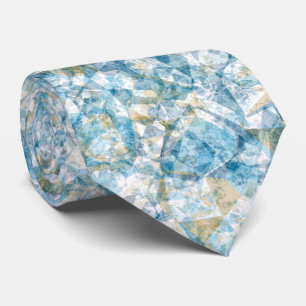 Modern Funky Cool Retro Polygon Mosaic Pattern Tie
