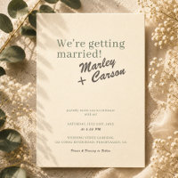 Modern Funky Minimalist Pastel Ivory Wedding