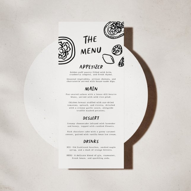 Modern Funky Retro Wedding Menu (Creator Uploaded)