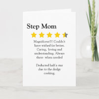 Modern, Funny, 4.5 star step Mum review,