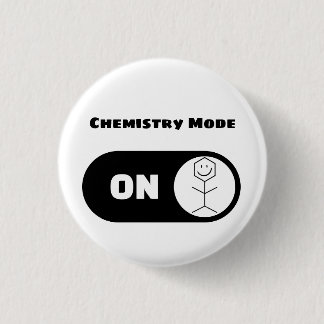 Modern Funny Chemist Pharmacist Chemistry 3 Cm Round Badge