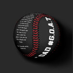 MODERN FUNNY FATHER'S DAY BASEBALL DAD GOAT BLACK<br><div class="desc">This unique and thoughtful gift is sure to make any dad smile with its hilarious take on the ups and downs of the game. From striking out to hitting home runs, this tribute celebrates the special bond between a dad and his little slugger in a way that's both heartwarming and...</div>