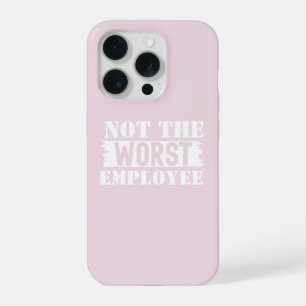 Modern Funny Humour Office Meeting Quote White iPh iPhone 15 Pro Case