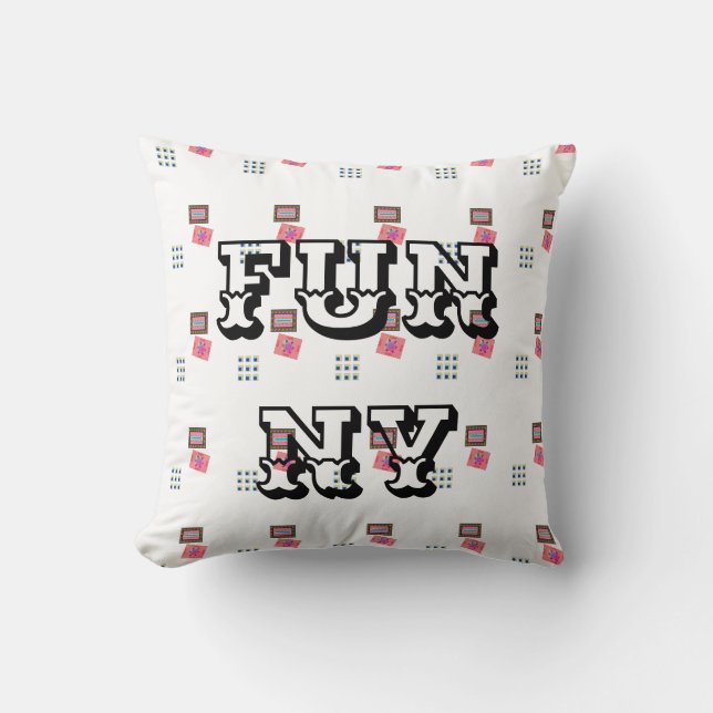 MODERN FUNNY KID'S BLACK BABY CUSHION (Front)
