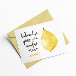 Modern Funny Lemon Yellow Quote<br><div class="desc">Modern Funny Lemon Yellow Quote</div>
