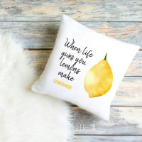 Modern Funny Lemon Yellow Quote