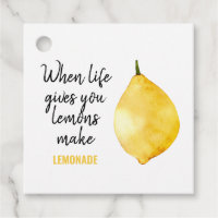 Modern Funny Lemon Yellow Quote