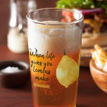 Modern Funny Lemon Yellow Quote Glass<br><div class="desc">Modern Funny Lemon Yellow Quote</div>