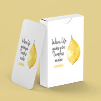Modern Funny Lemon Yellow Quote