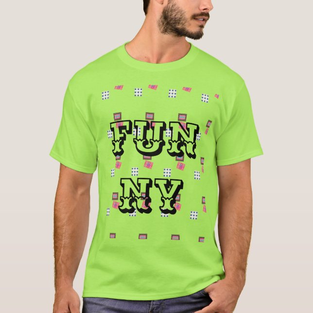 MODERN FUNNY MAN'S BLACK T-Shirt (Front)