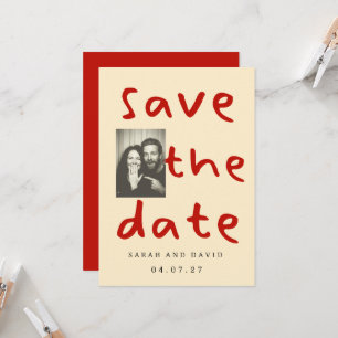 Modern Funny Minimal Photo Invitation