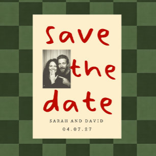 Modern Funny Minimal Photo Invitation