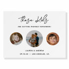 Modern Funny Photo Rehearsal Dinner Welcome Sign