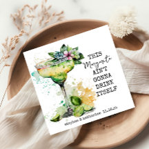 Modern Funny Watercolor Margarita Personalised