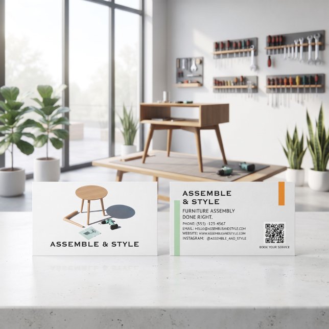Modern Furniture Assembly Business Card (Creator Uploaded)