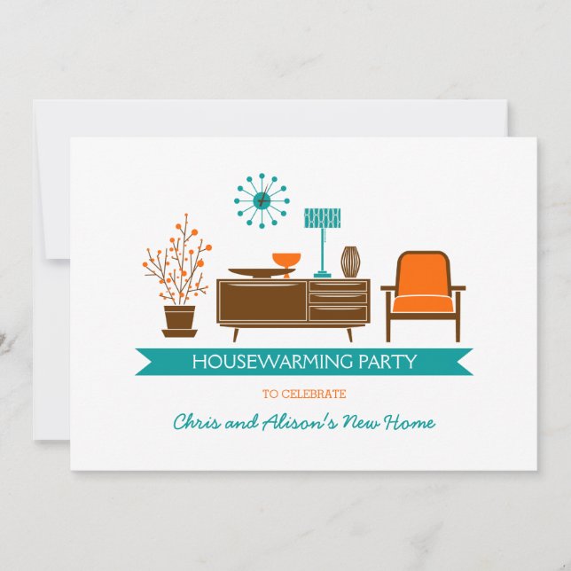 Modern Furniture Housewarming Party Invitation (Front)