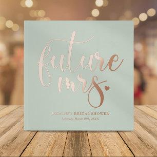 Modern Future Mrs Bridal Shower Guest Book