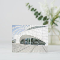 Modern futuristic white building