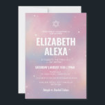 Modern Galaxy Star of David Bat Mitzvah  Invitation<br><div class="desc">Modern Galaxy Star of David Bat Mitzvah Invitation</div>