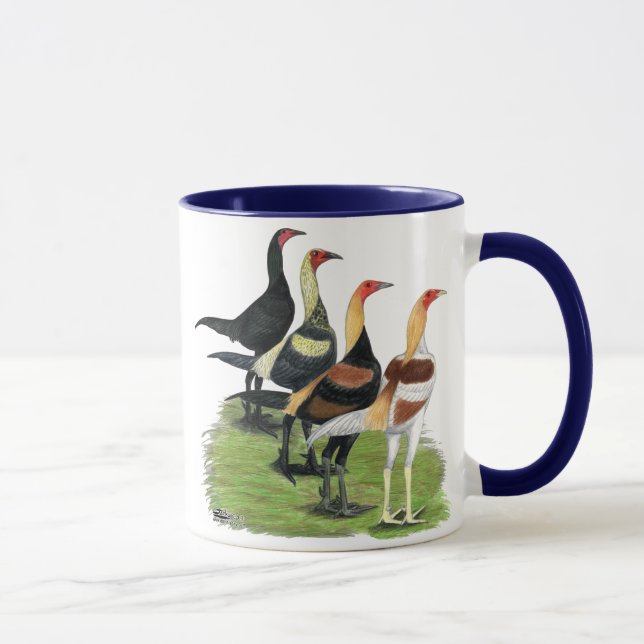 Modern Game Roosters Mug (Right)