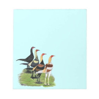 Modern Game Roosters Notepad