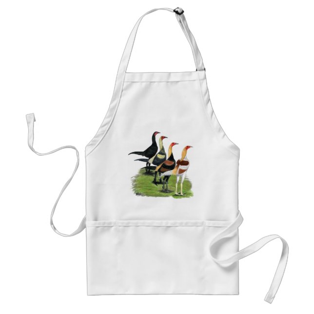 Modern Game Roosters Standard Apron (Front)