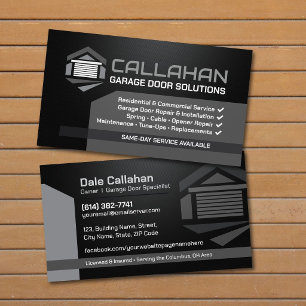 Modern Garage Door Solutions Business Card